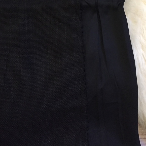 Prada Burlap Panel Black Pencil Skirt - Picture 4 of 5